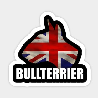 BULL TERRIER - GB flag Sticker